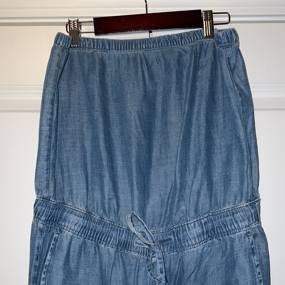 Banana Republic strapless denim jumpsuit. Size 2.
